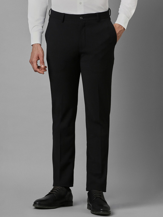 Louis Philippe Men Slim Fit Mid-Rise Formal Trousers