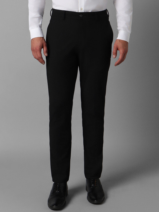 Louis Philippe Men Slim Fit Mid-Rise Formal Trousers