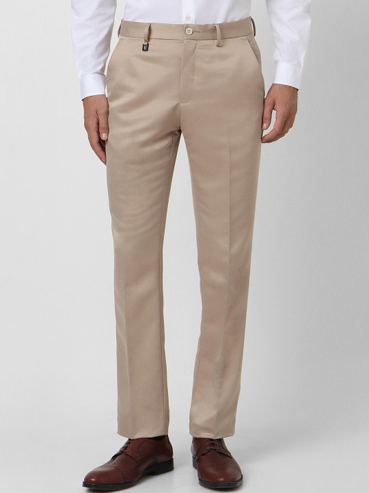 Van Heusen Men Skinny Fit Mid-Rise Formal Trousers