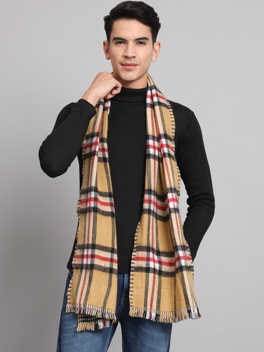 HANDICRAFT PALACE Men Checked Woollen Reversible Muffler