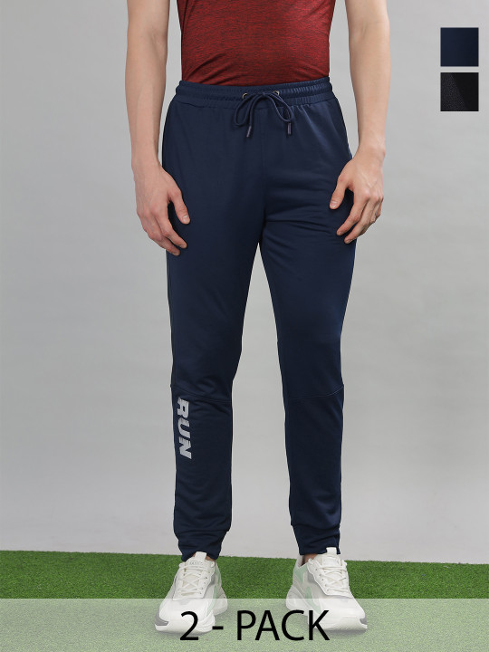 Force NXT Men Microfiber Anti Viral Anti Odour Cool Pack of 2 Sports Joggers