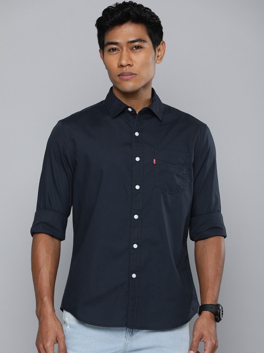 Men Slim Fit Pure Cotton Casual Shirt