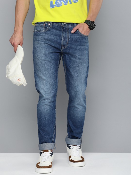 Men 512 Slim Tapered Fit Light Fade Stretchable Jeans deal from myntra