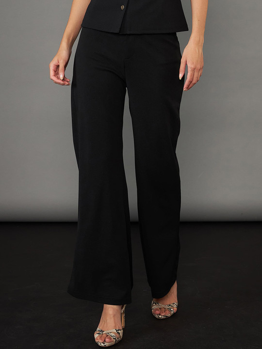 SASSAFRAS worklyf Women High-Rise Regular Fit Trousers