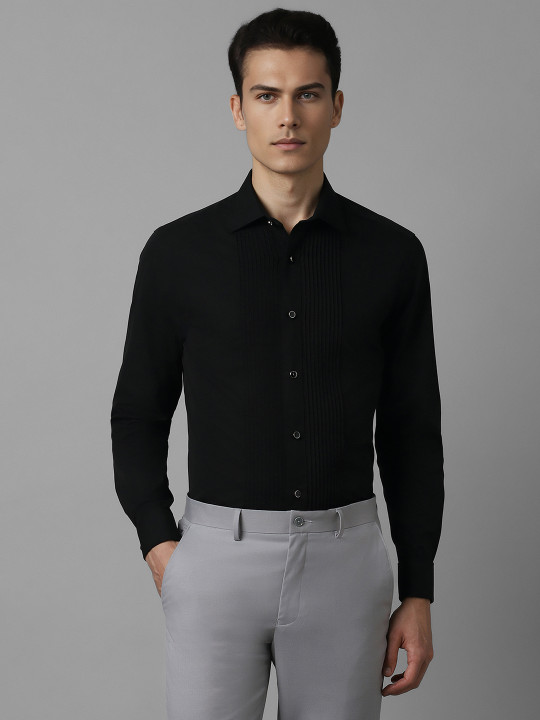 Louis Philippe Pure Cotton Classic Fit Opaque Formal Shirt