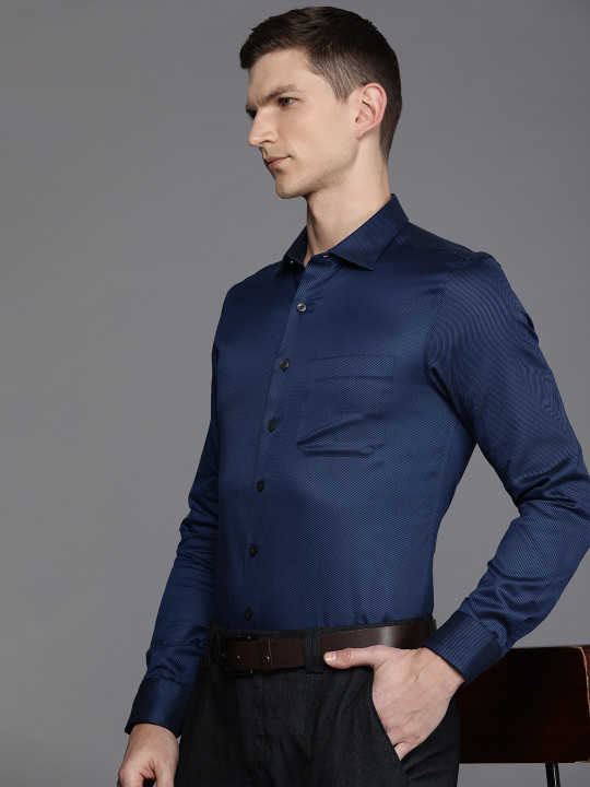 Louis Philippe Men Slim Fit Striped Formal Shirt