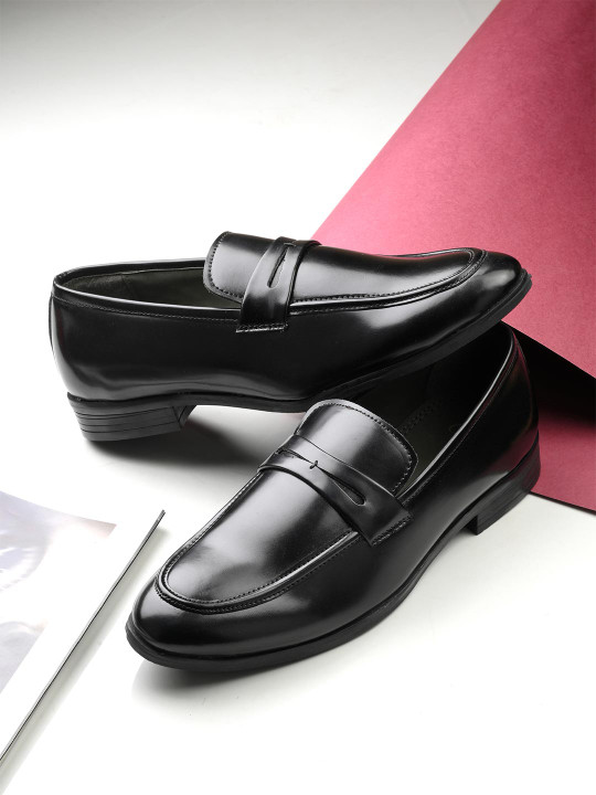 House of Pataudi Men Slip-On Formal Loafers