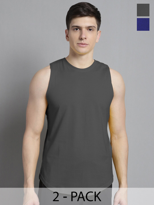 FBAR Pack of 2 Pure Cotton Bio Wash Innerwear Vests