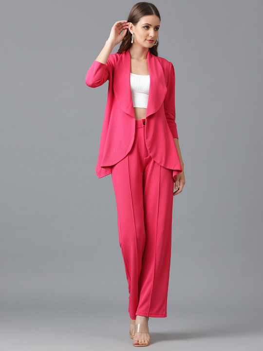 KOTTY BIZwear Shawl Neck Coat With Trouser