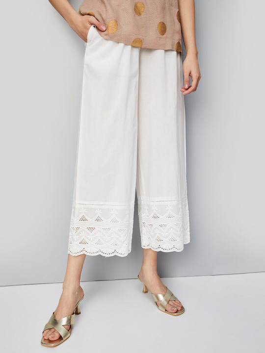max Straight Fit Cotton Palazzos