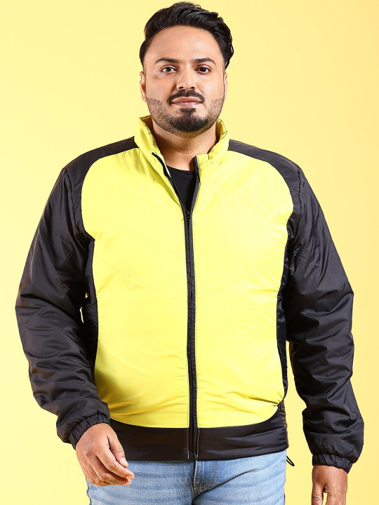Hardsoda By The Indian Garage Co Plus Size Mock Collar Lightweight Padded Jacket