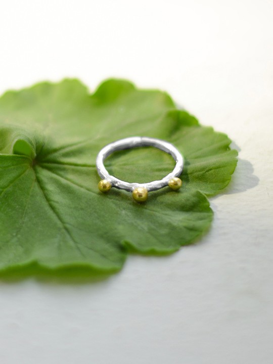Rubans 925 Silver Dual Tone Handcrafted Bird Ring