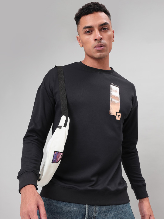 Technosport Graphic Printed Round Neck Antimicrobial Sweatshirt