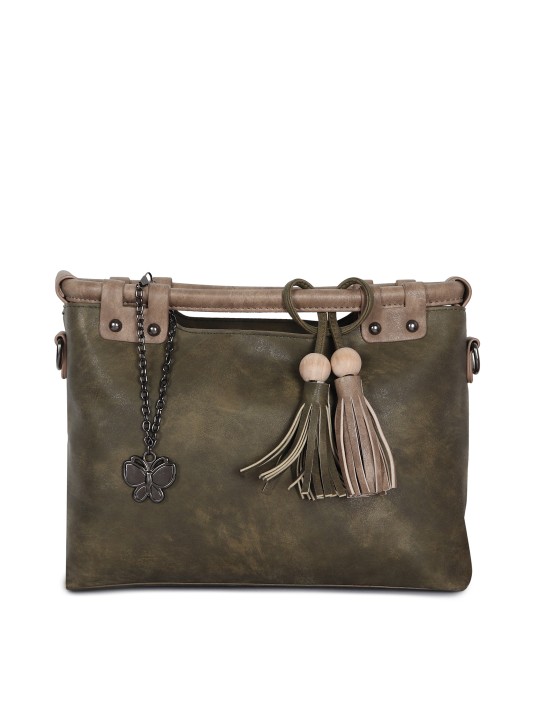 Green Solid Clutch