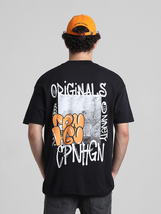 Graphic Printed Oversized Cotton T-shirt