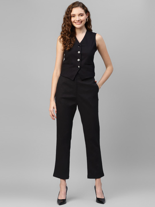 DEEBACO V-Neck Co-Ord Set
