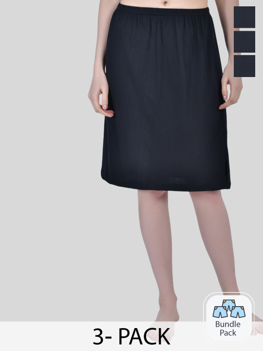 Aimly Pack Of 3 Cotton Skirt Slips