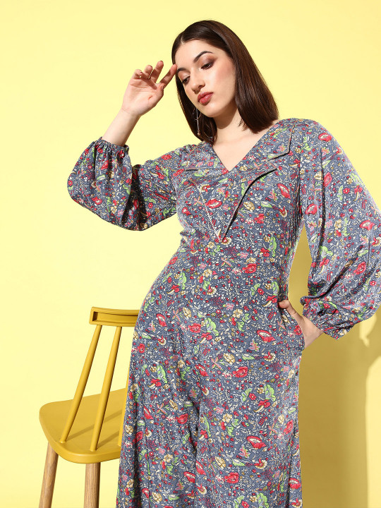 QUIERO Printed Basic Jumpsuit