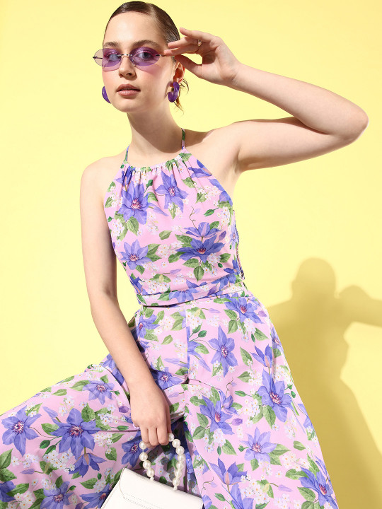 QUIERO Printed Top with Palazzos