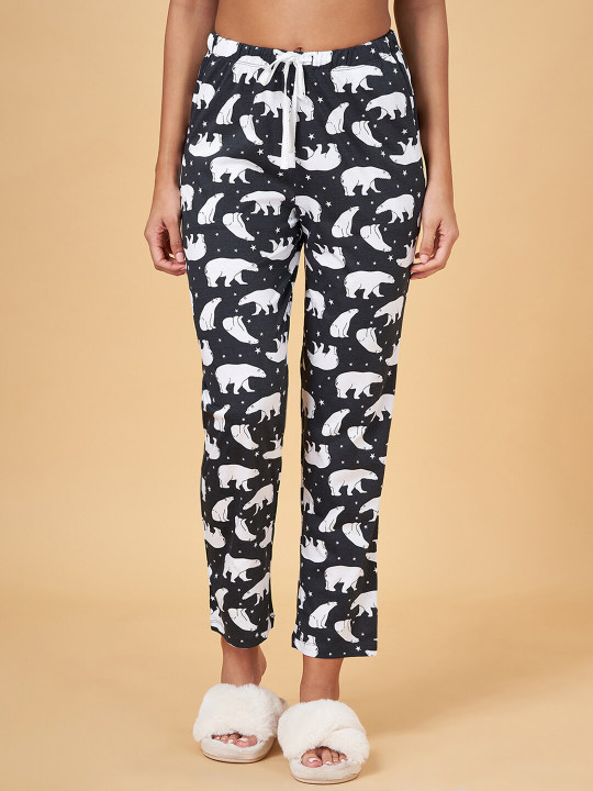 Dreamz by Pantaloons Women Printed Mid Rise Cotton Lounge Pants