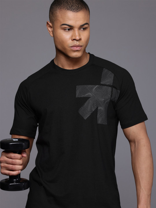 HRX by Hrithik Roshan Brand Logo Rapid-Dry Training T-shirt