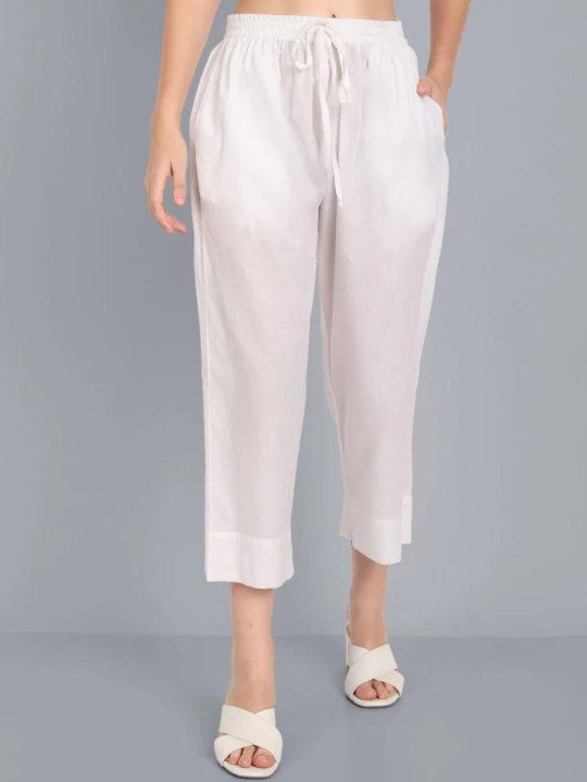 Mera Rang Women Straight Fit Cropped Ethnic Palazzos
