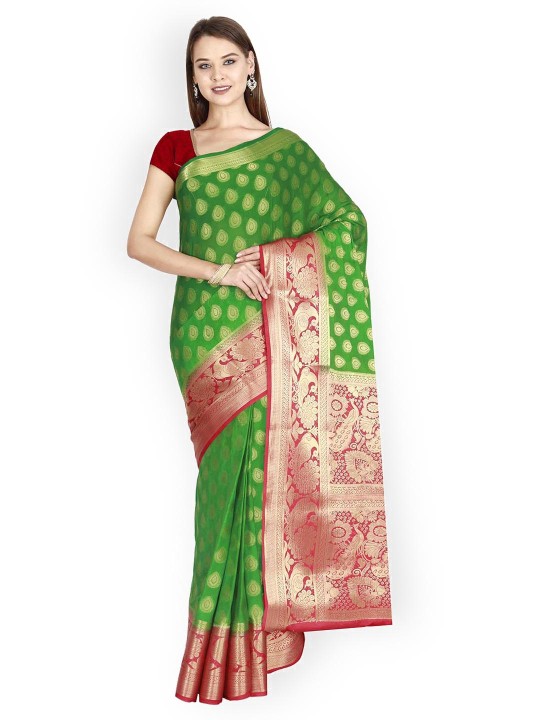 Green Art Silk Kanjeevaram Saree