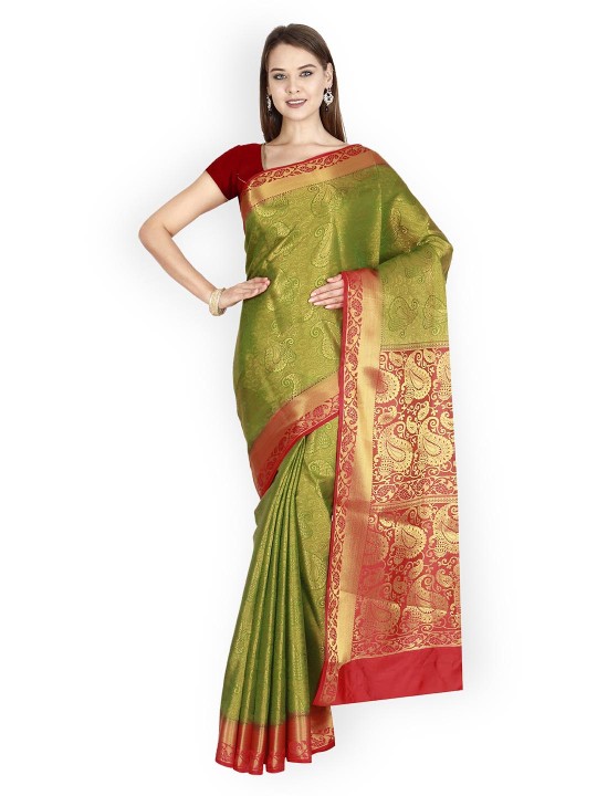 Green Art Silk Kanjeevaram Saree