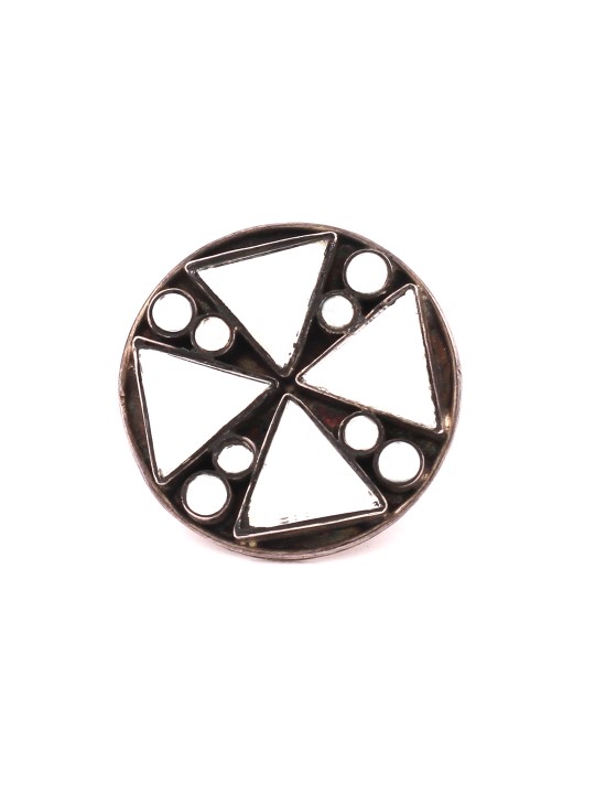 White Silver Ring