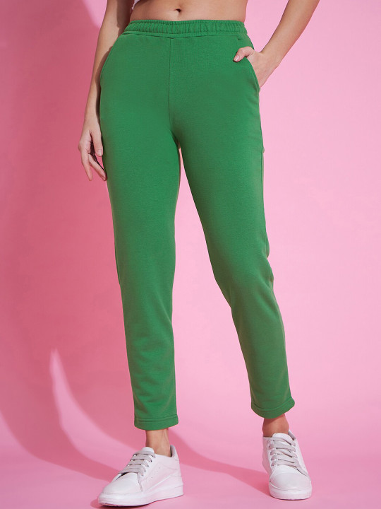 98 Degree North Women Slim Fit Fleece Track Pants