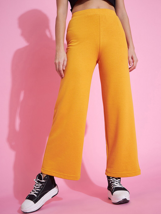 98 Degree North Women Straight Fit Fleece Track Pants