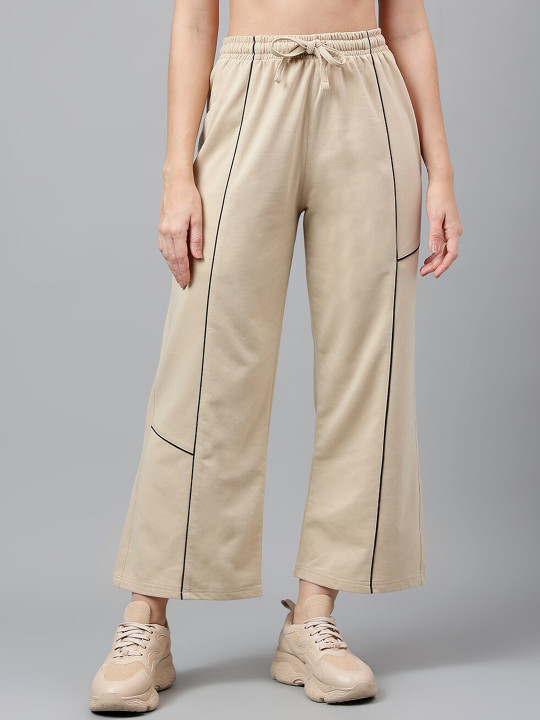 MKH Women Mid-Rise Relaxed-Fit Dry Fit Track Pants