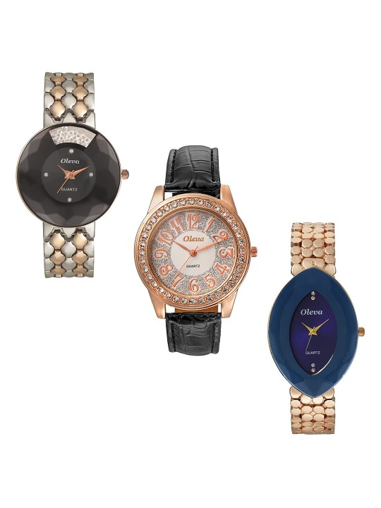 Women Watch Pack Of 3 Watches OPMW-2-6-M