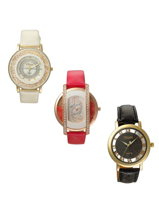 Women Black & White Analogue Watch