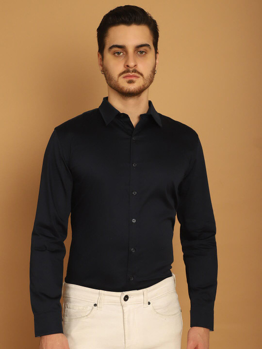 Vanguard Premium Cotton Satin Formal Shirt