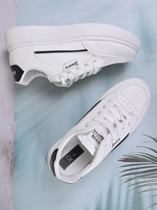 Jove Women Round Toe Lightweight Lace Up Sneakers