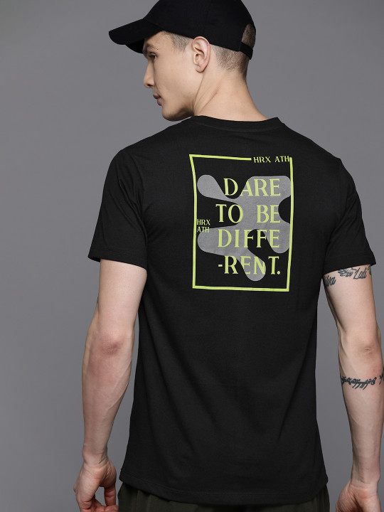 HRX by Hrithik Roshan Typography Printed T-shirt