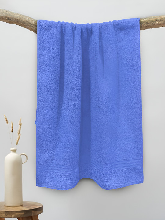 Sassoon Blue Pure Cotton 500 GSM Bath Towel