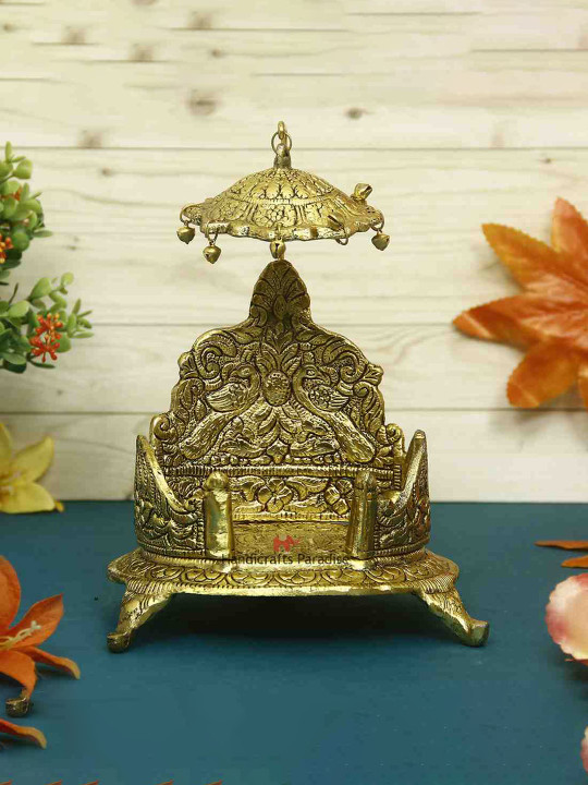 HANDICRAFTS PARADISE Metal Ganesh Chaturthi Chowkie