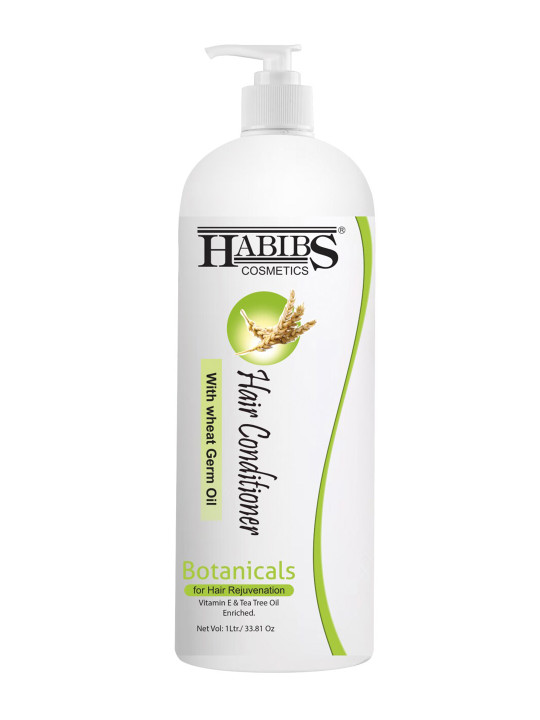 HABIBS Botanicals Hair Conditioner With Wheat Germ Oil For Hair Rejuvenation - 1ltr