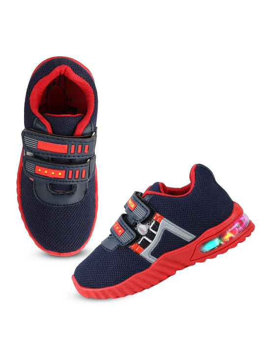BAESD Boys HUNTER LED Anti-Skid Sole Waterproof Velcro Walking Shoes