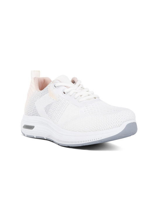 London Rag Women Textured Lace Up Sneakers