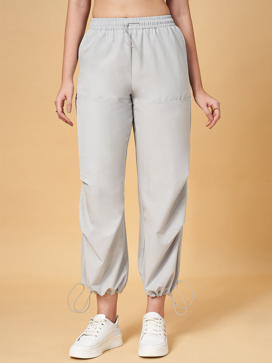 People Women Grey Relaxed Fit Joggers