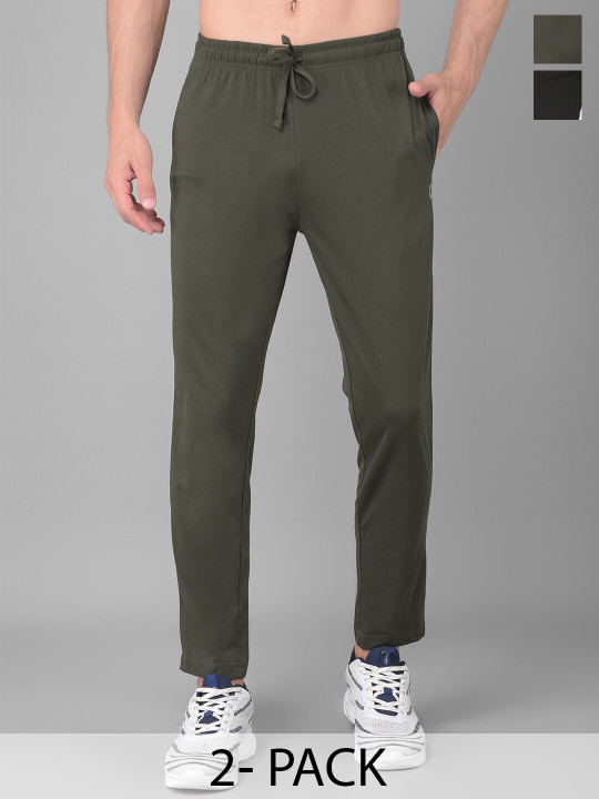 Dollar Men Solid Contrast Piping Track Pant with One side Zipper Pocket