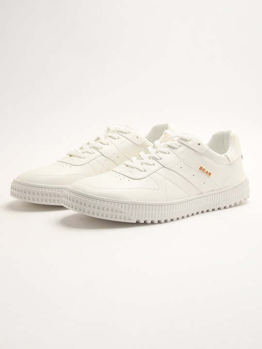 THE BEAR HOUSE Men Textured Round Toe Lace-Ups Sneakers