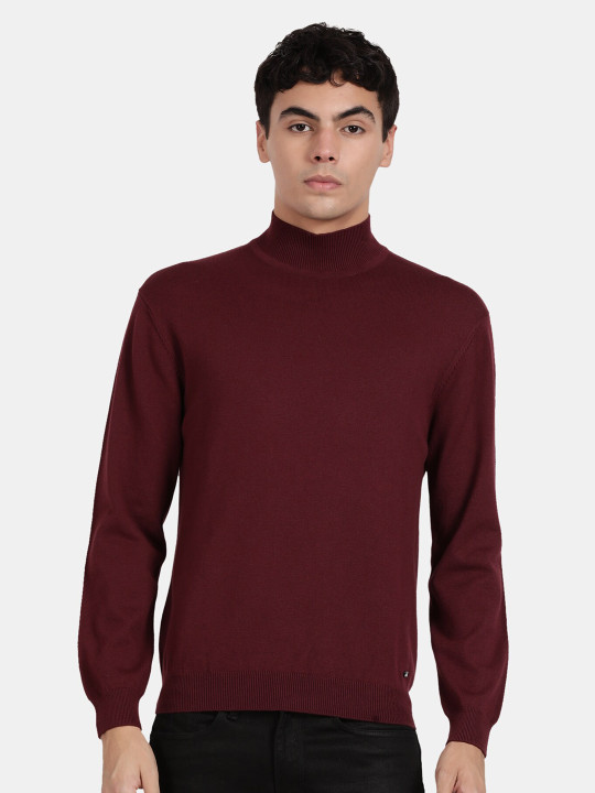 t-base Turtle Neck Long Sleeves Cotton Pullover