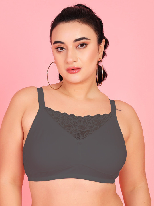 Curvy Love Full Coverage Non Padded Seamless Cotton Everyday Bra With All Day Comfort