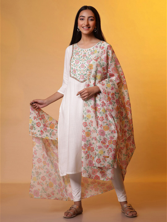 AURELIA Floral Printed Dupatta