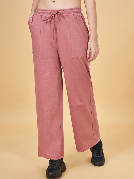 Ajile by Pantaloons Women Flared Mid-Rise Track Pants