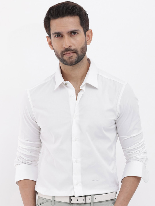RARE RABBIT Men Neutron-8 Slim Fit Cotton Shirt